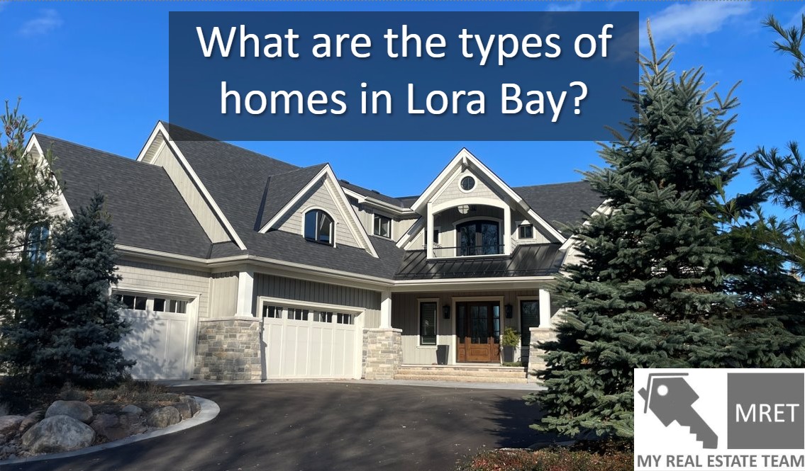 What are the types of homes in Lora Bay?
